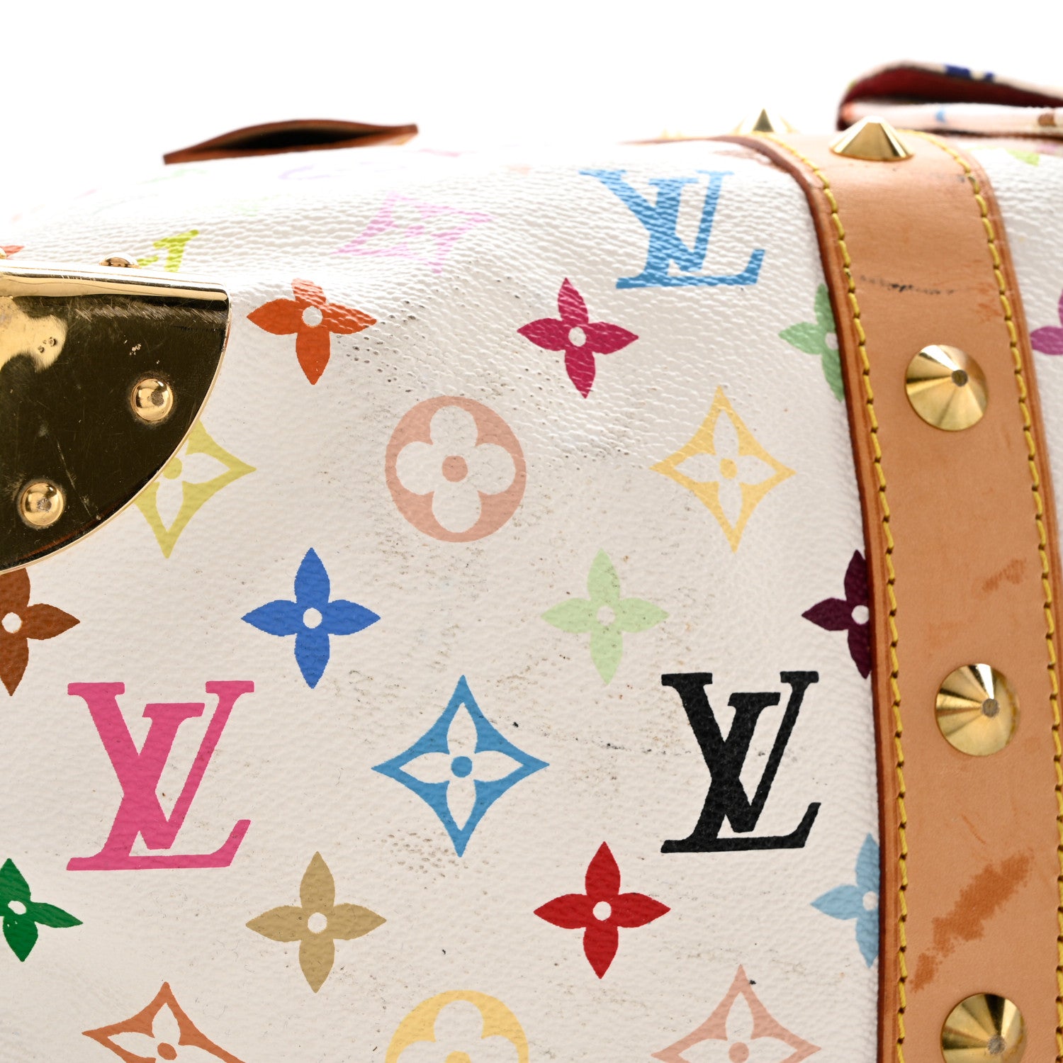 Louis Vuitton Monogram Multicolor Keepall 45 White 18 of 21
