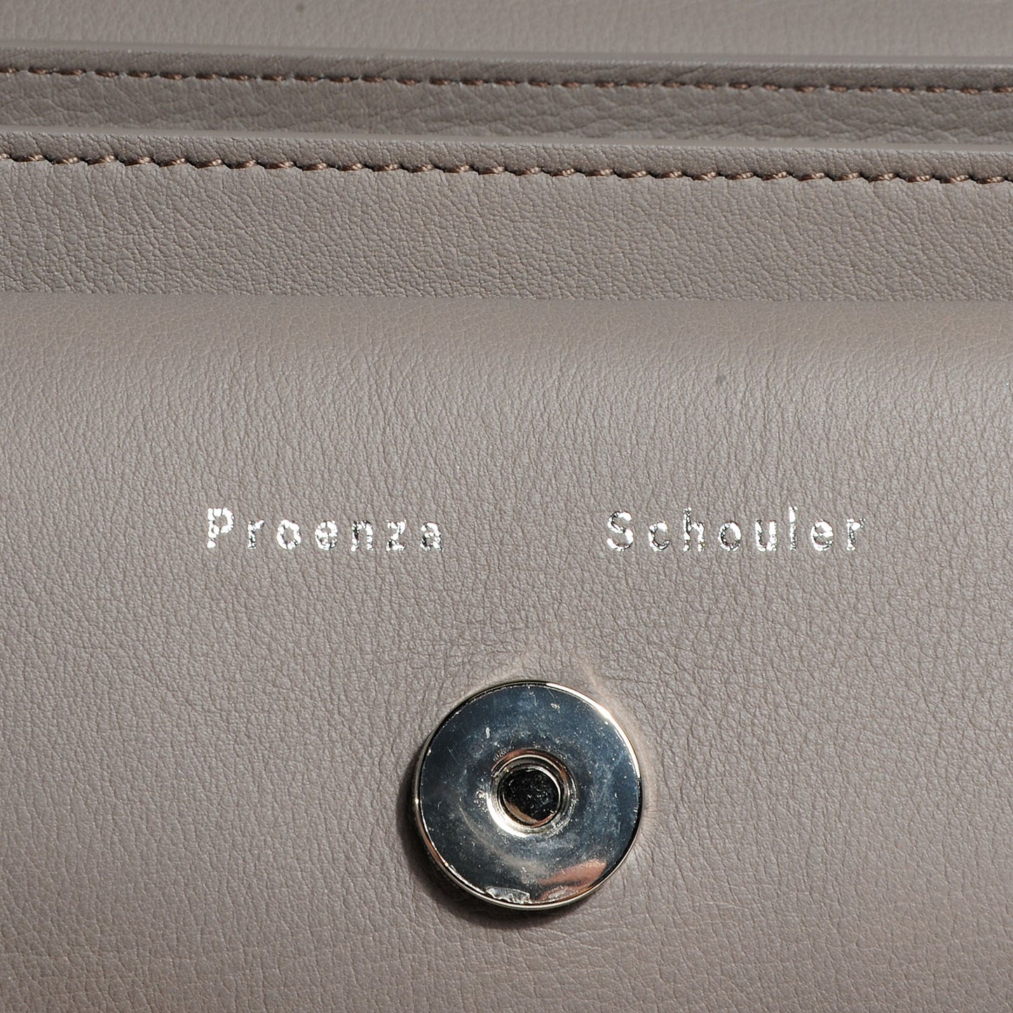 Smooth Leather PS11 Classic Shoulder Bag Mushroom