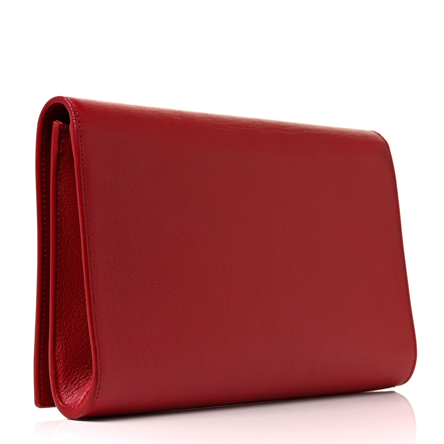 Calfskin Monogram Large Belle De Jour Clutch Red
