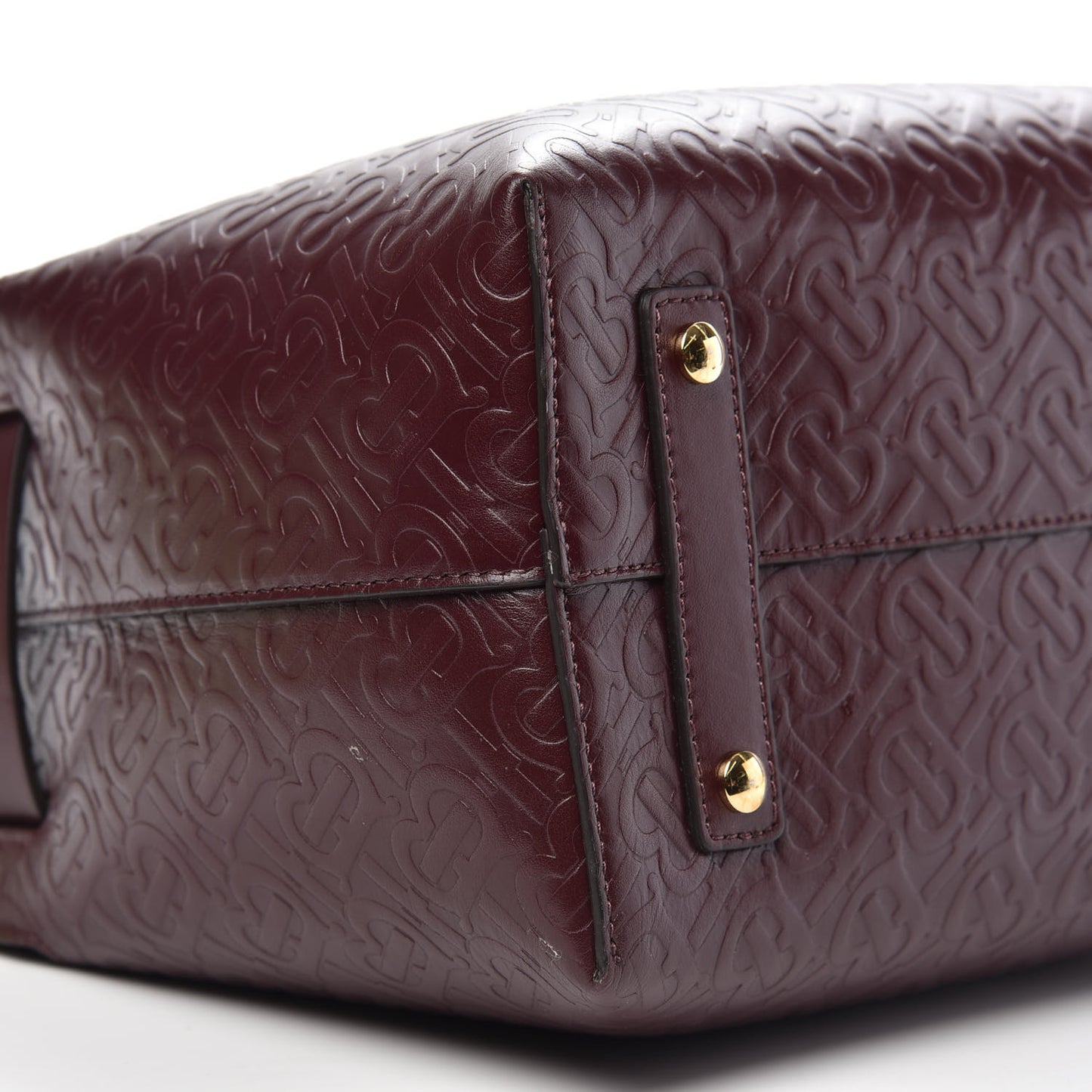 Calfskin Embossed Monogram Small Belt Bag Oxblood