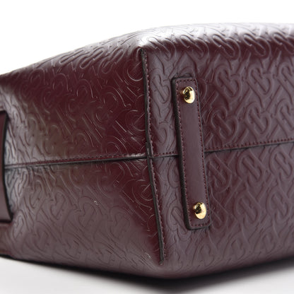 Burberry Calfskin Embossed Monogram Small Belt Bag Oxblood 9 of 13