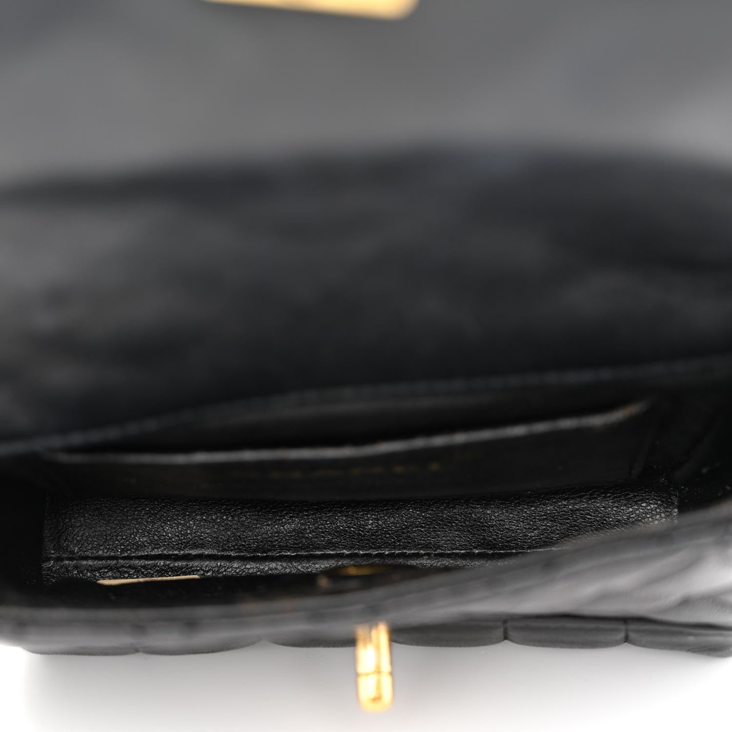 Chanel Lambskin Velvet Quilted Flap Shoulder Bag Black 5 of 11