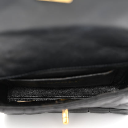 Chanel Lambskin Velvet Quilted Flap Shoulder Bag Black 5 of 11
