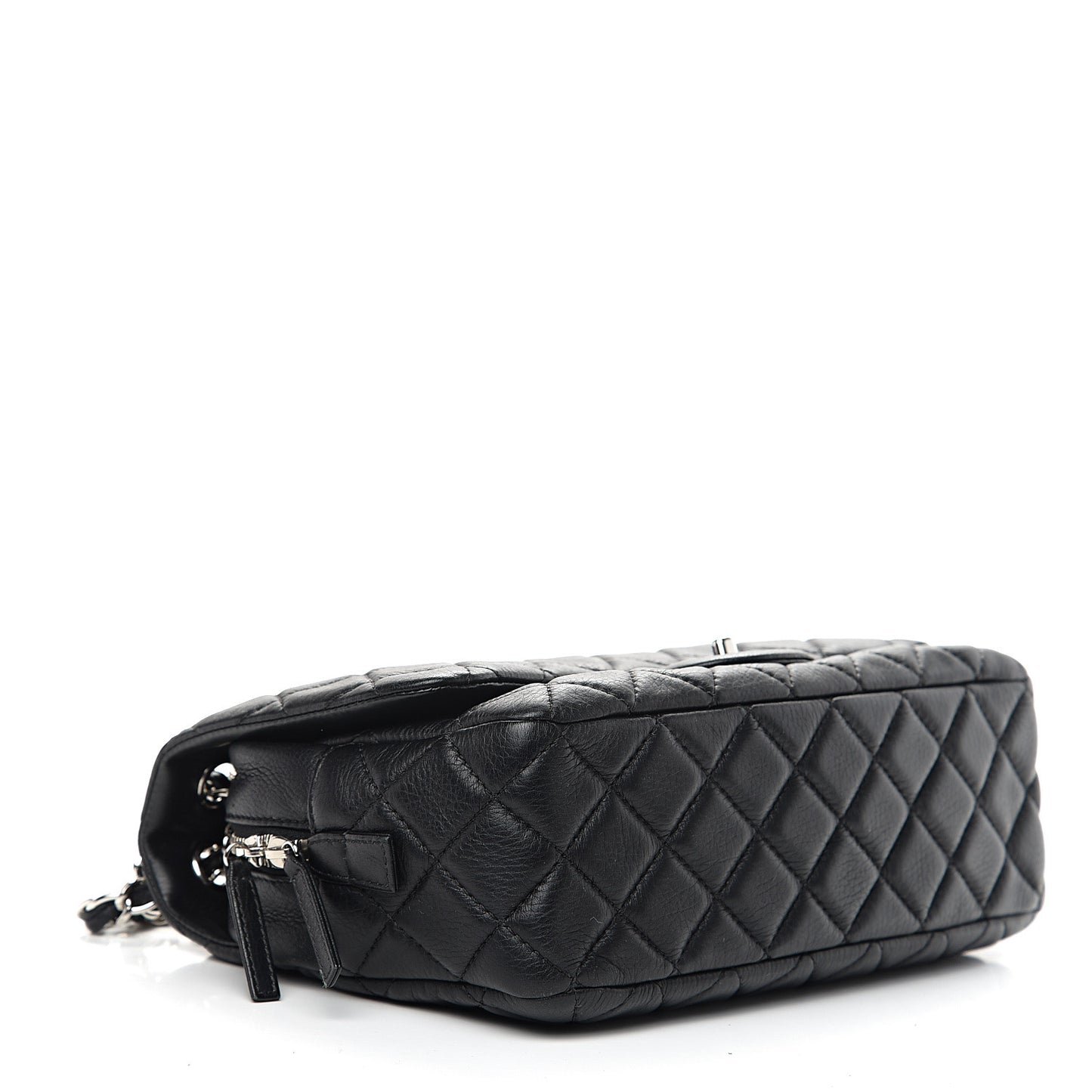 Deerskin Quilted Casual Journey Flap Black