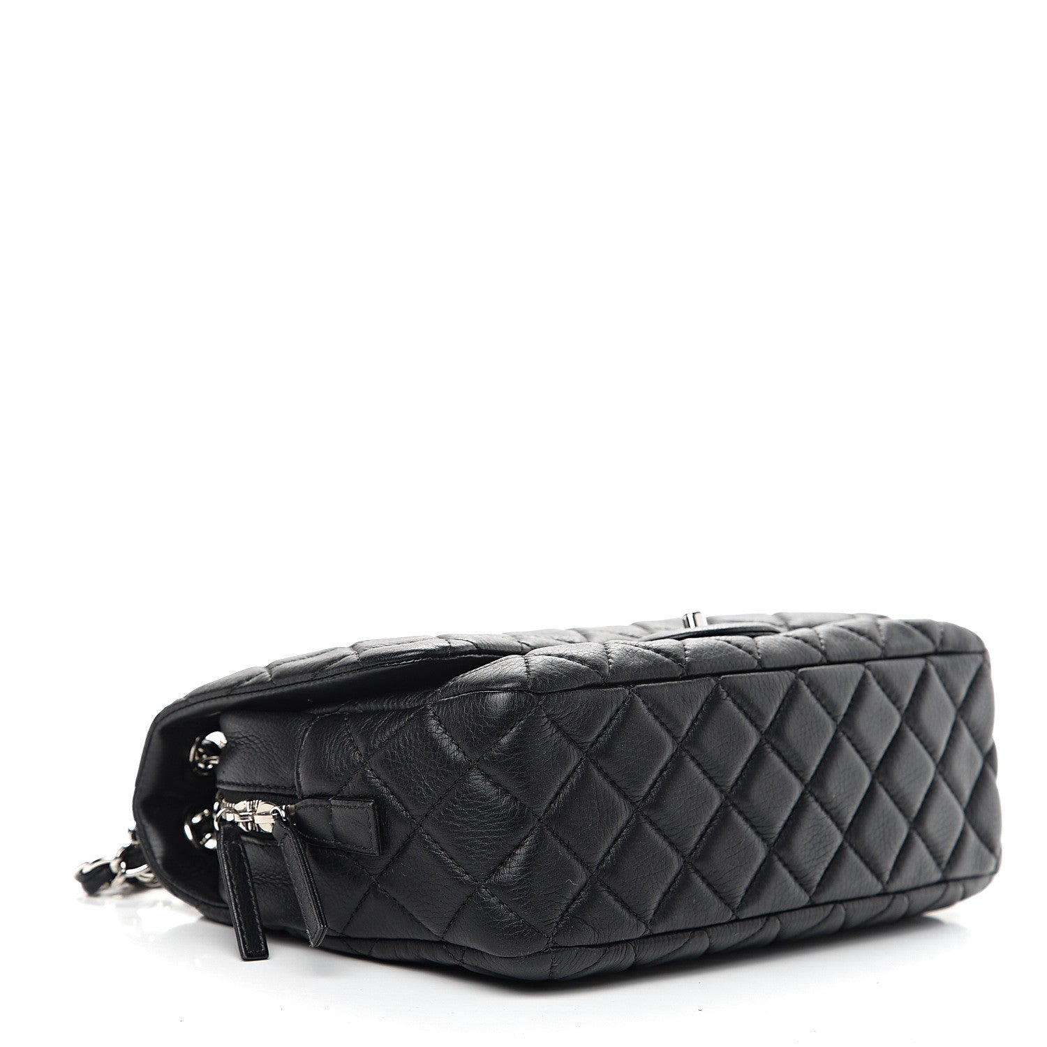 Chanel Deerskin Quilted Casual Journey Flap Black 3 of 9