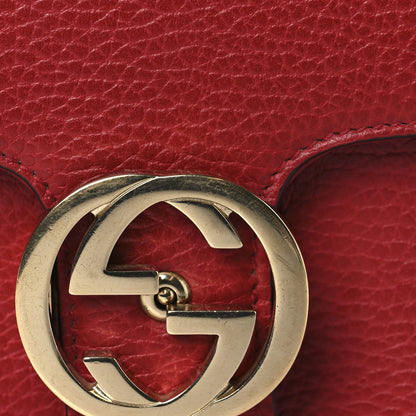 Gucci Dollar Calfskin Small Interlocking G Shoulder Bag Red 12 of 12