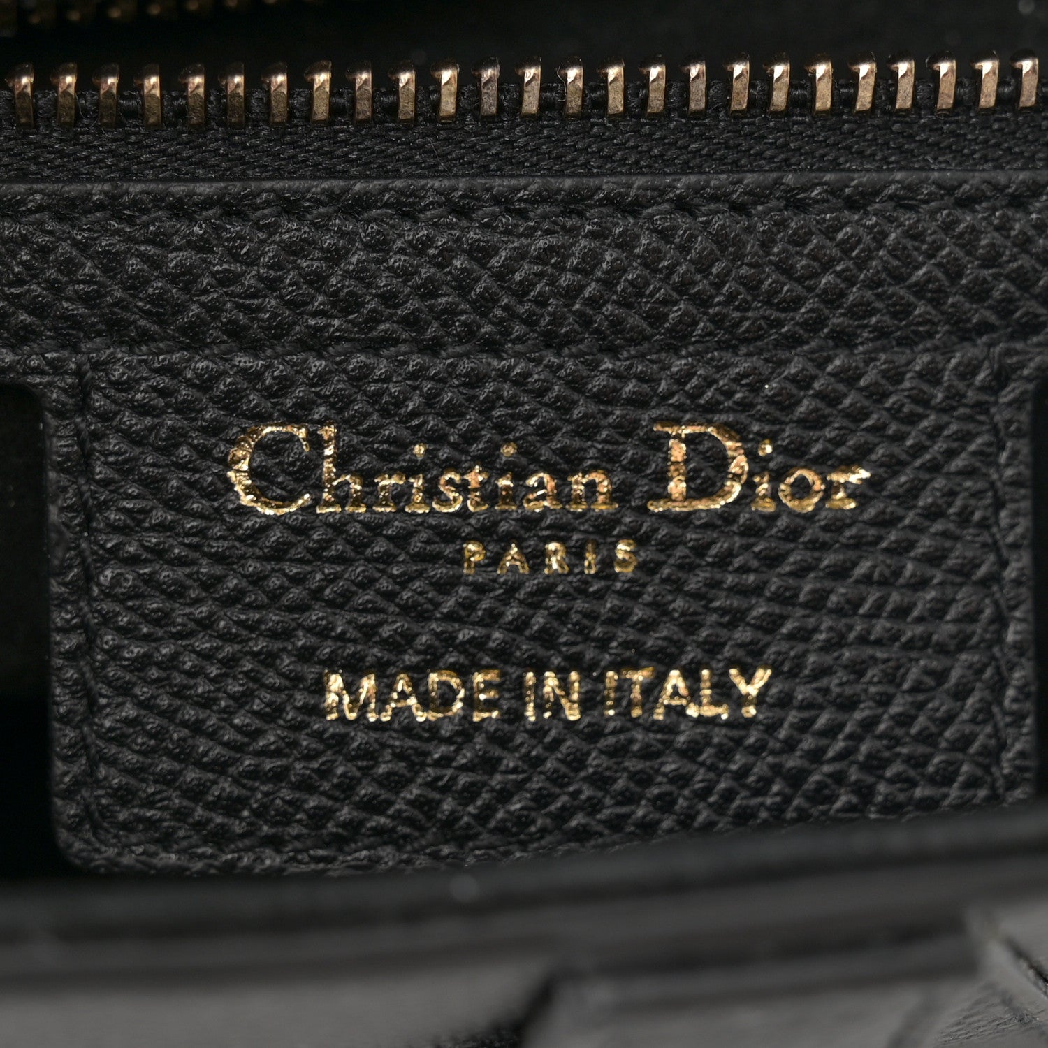 Christian Dior Grained Calfskin Saddle Bag Black 6 of 11