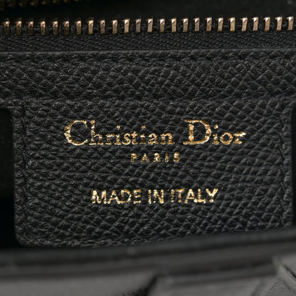 Christian Dior Grained Calfskin Saddle Bag Black 6 of 11