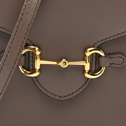 Gucci Boarded Plutone Calfskin Mini Horsebit 1955 Crossbody Bag New Acero 8 of 10
