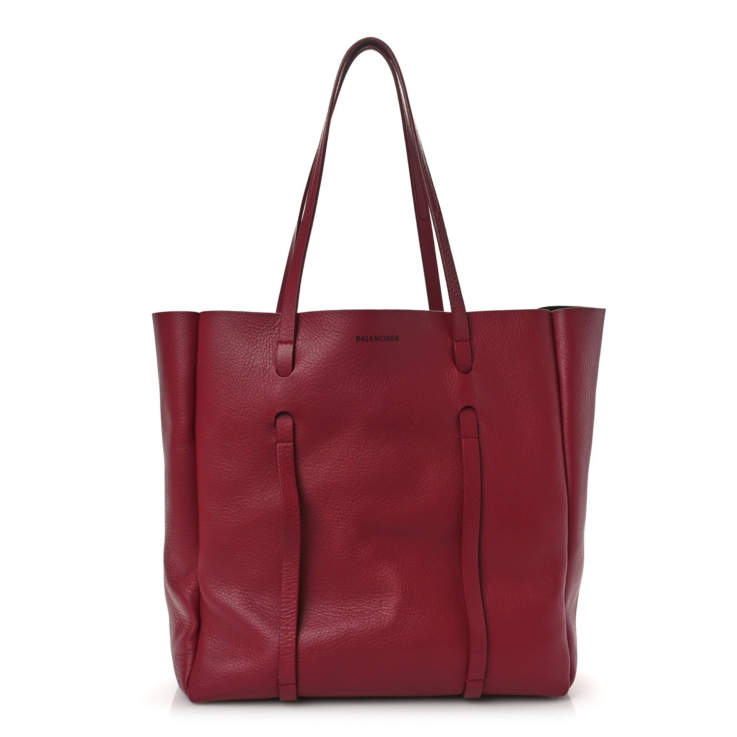Balenciaga Veau Baltimore Double Sided Small Everyday Tote Rouge Vermeil Black 2 of 9