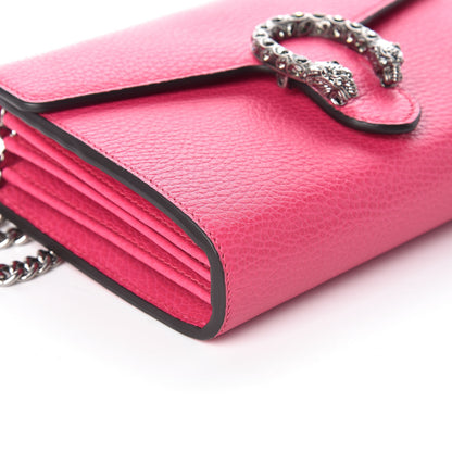 Gucci Dollar Calfskin Crystal Mini Dionysus Chain Wallet Box Pink 5 of 8