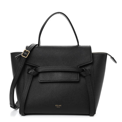 Celine Grained Calfskin Nano Belt Bag Black 1 of 4