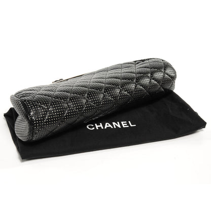 Chanel Lambskin Perforated Timeless Clutch Black 4 of 7