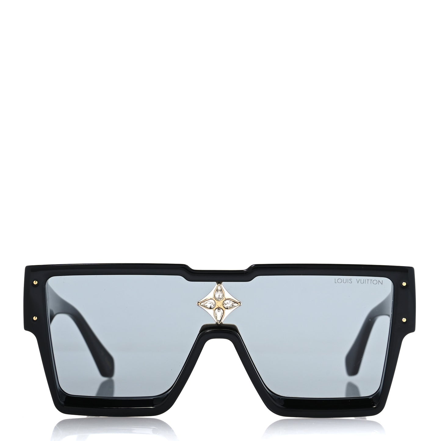 Acetate Swarovski Crystal Cyclone Sunglasses Z1578W Black