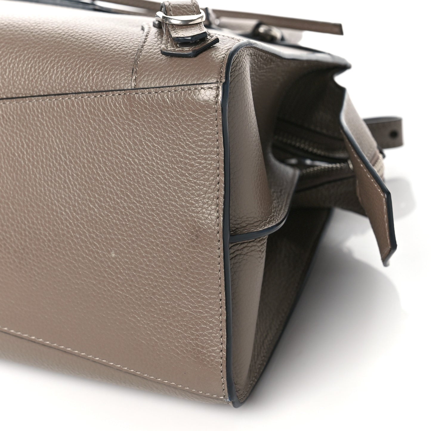Grained Calfskin Neo Classic Silver Hardware S City Mink Grey
