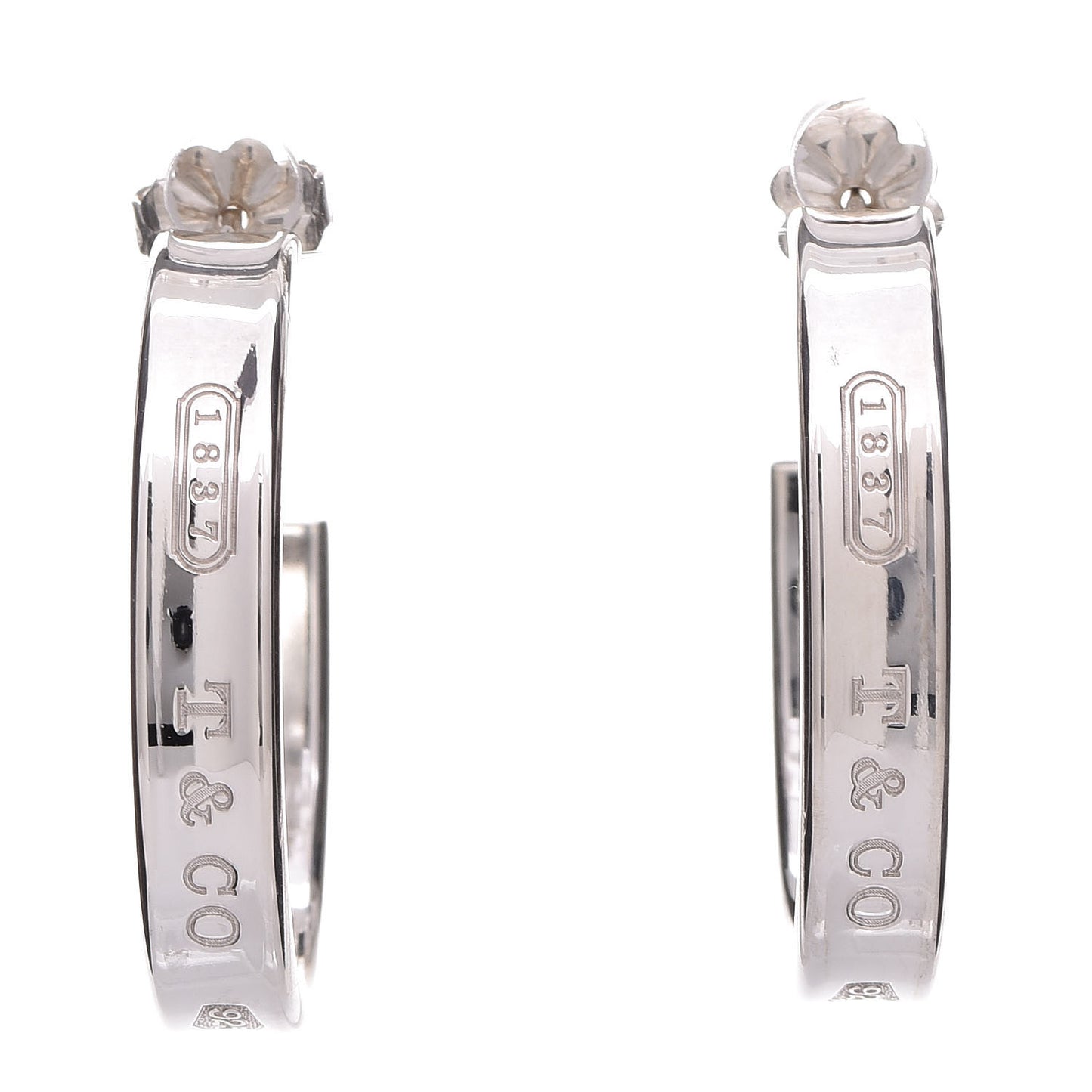 Sterling Silver 1837 Small Narrow Hoop Earrings