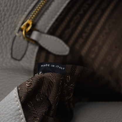 Prada Vitello Daino Shopping Tote Pomice 7 of 8