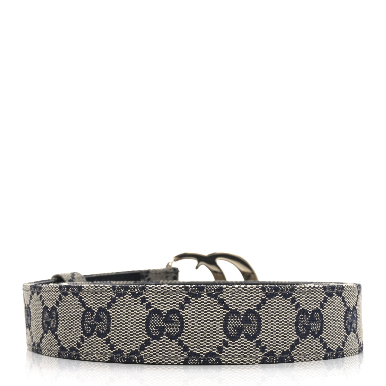 Gucci Original GG Canvas Double G 30mm Belt 110 44 Beige Blue 2 of 5