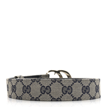 Gucci Original GG Canvas Double G 30mm Belt 110 44 Beige Blue 2 of 5