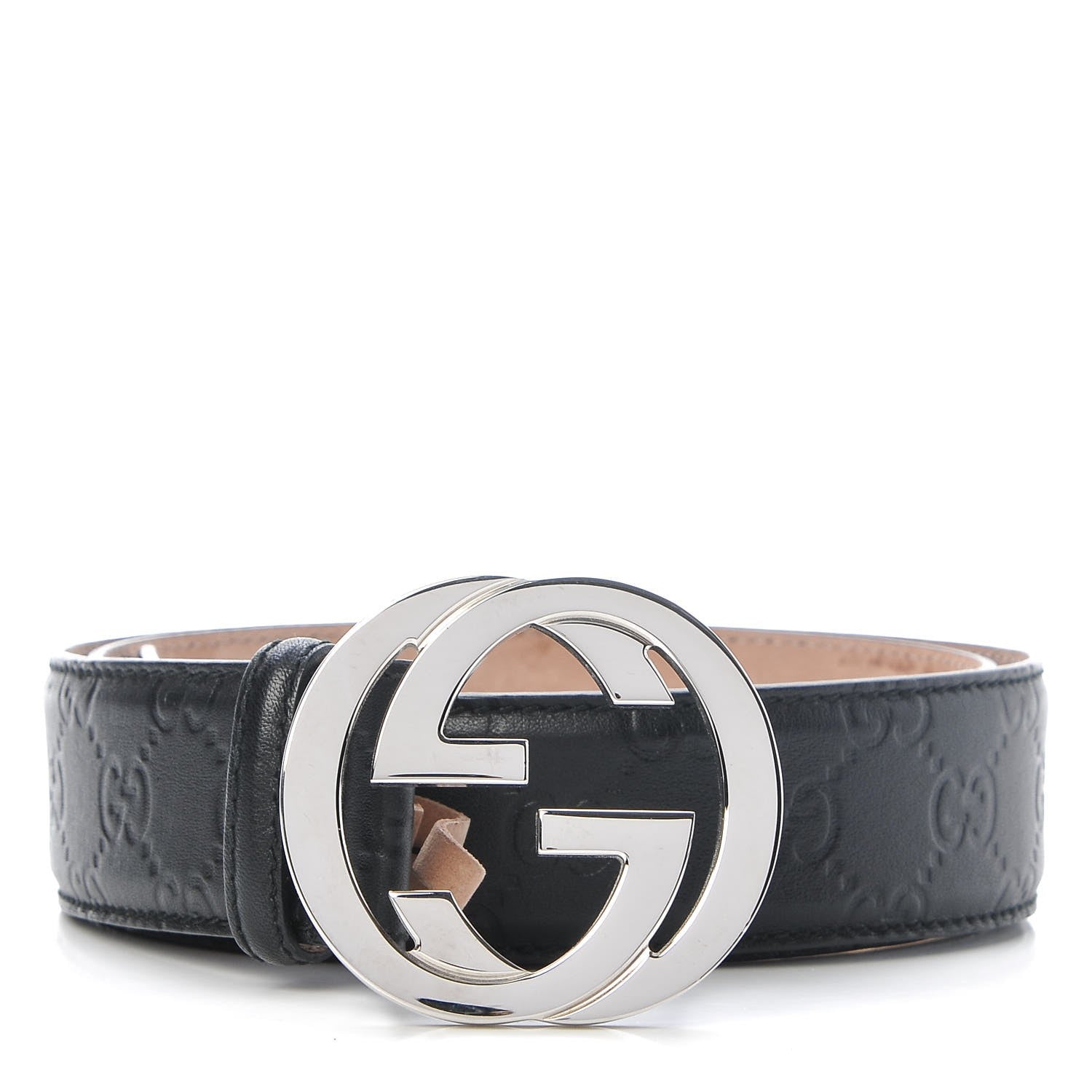 Gucci Guccissima Interlocking G Belt 90 36 Black 1 of 11