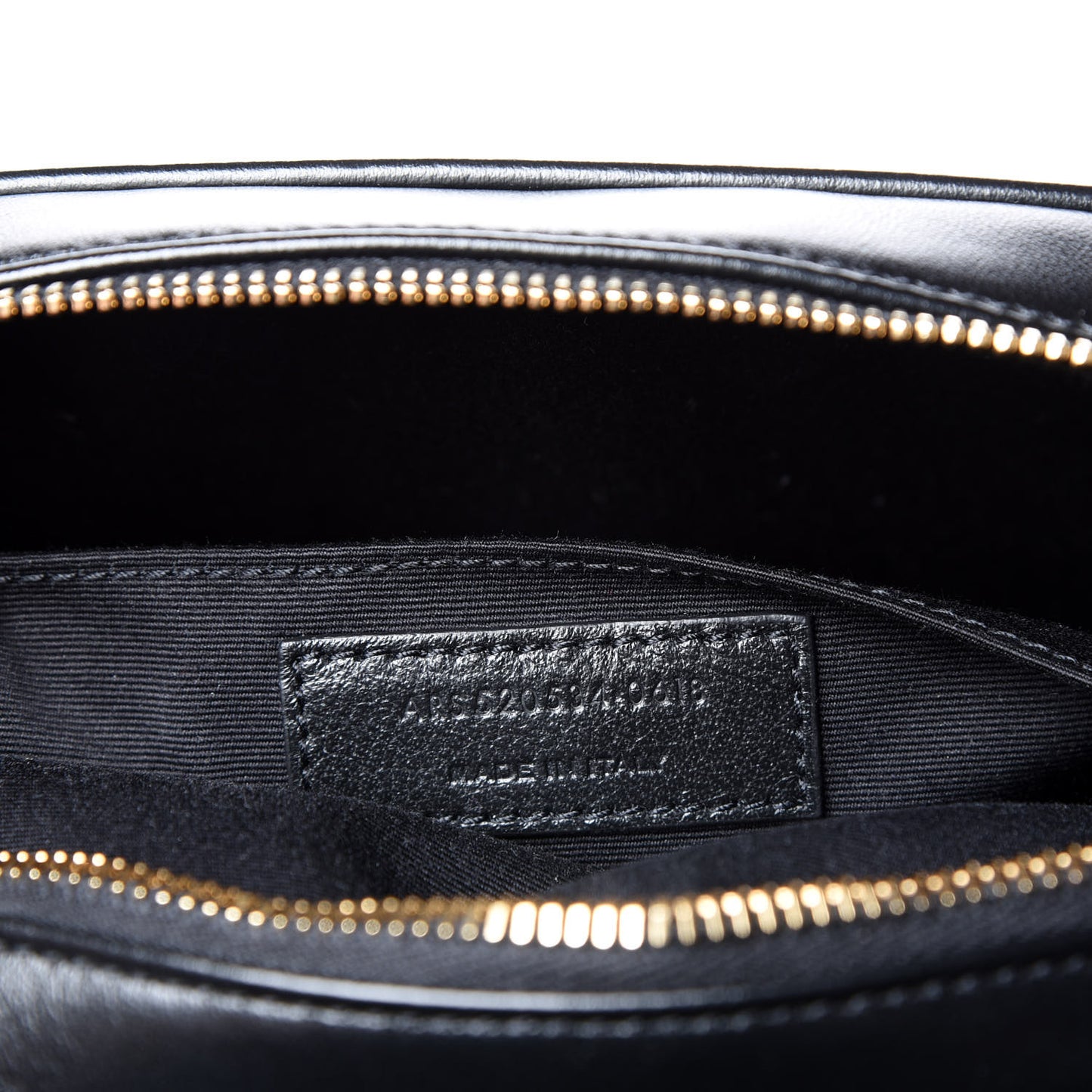Calfskin Matelasse Monogram Lou Camera Bag Black