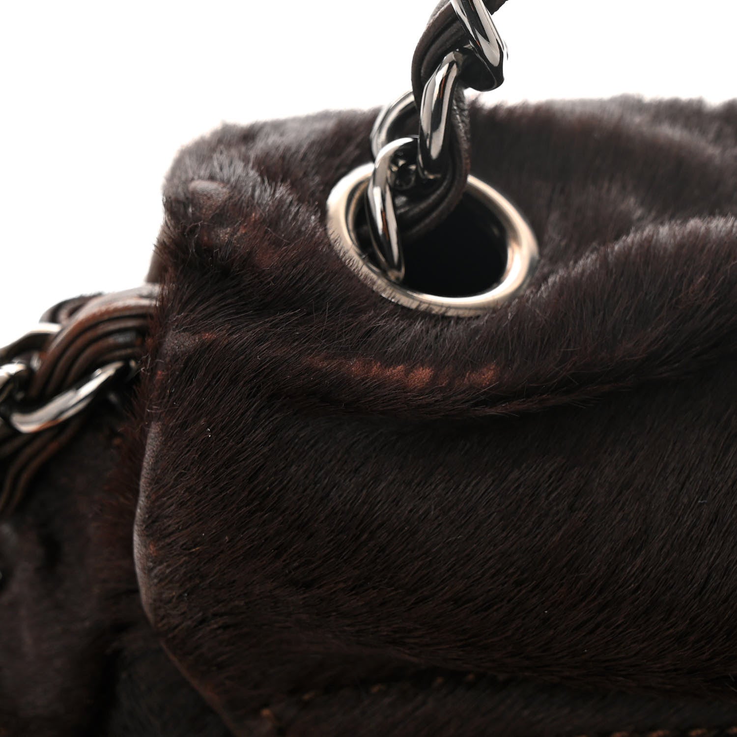 Chanel Pony Hair Sharpei Flap Tote Brown 11 of 12