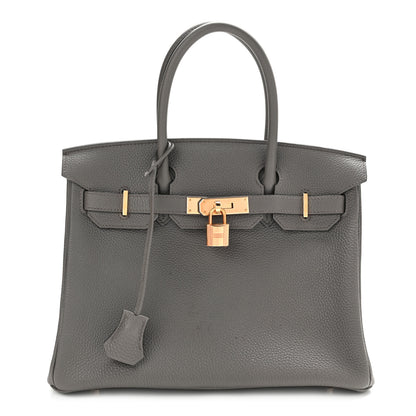 Hermes Togo Birkin 30 Etain 1 of 11