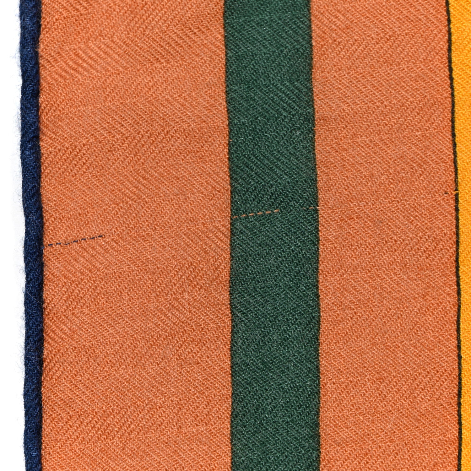 Hermes Cashmere Silk Voitures en Equilibre Shawl 140 Terracotta Mangue Vert Amande 5 of 5