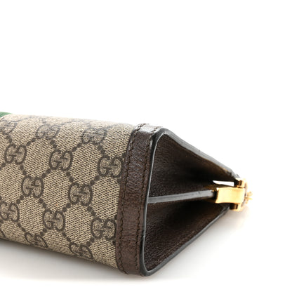 Gucci GG Supreme Monogram Web Small Ophidia Chain Shoulder Bag Brown 10 of 10
