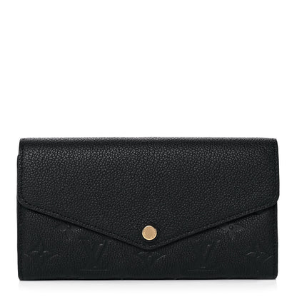 Louis Vuitton Empreinte Sarah Wallet NM Black 1 of 8
