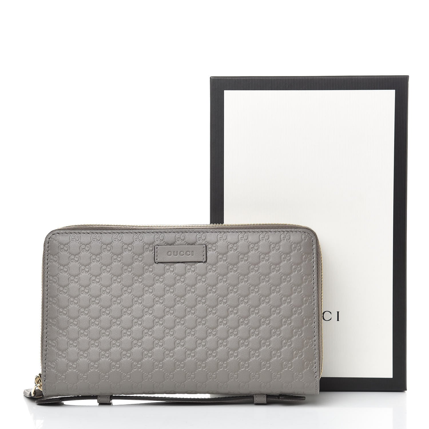 Gucci Soft Microguccissima Zip Around Top Handle Travel Wallet Loess 9 of 9