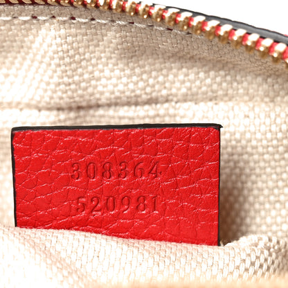 Gucci Pebbled Calfskin Small Soho Disco Bag Tabasco Red 7 of 10