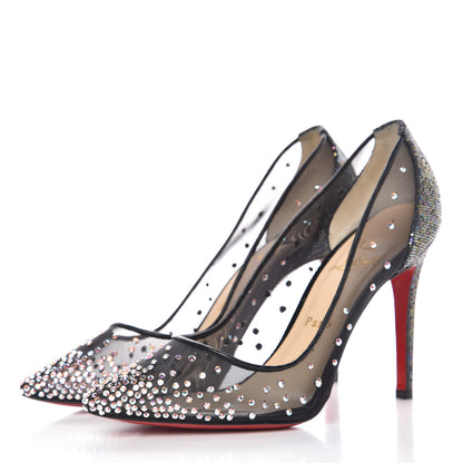 Christian Louboutin Crystal Strass Follies 100 Pumps 39 Black 3 of 7