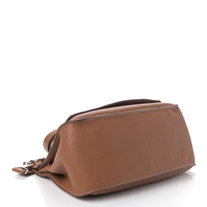 Hermes Taurillon Clemence Jypsiere 34 Gold 3 of 6