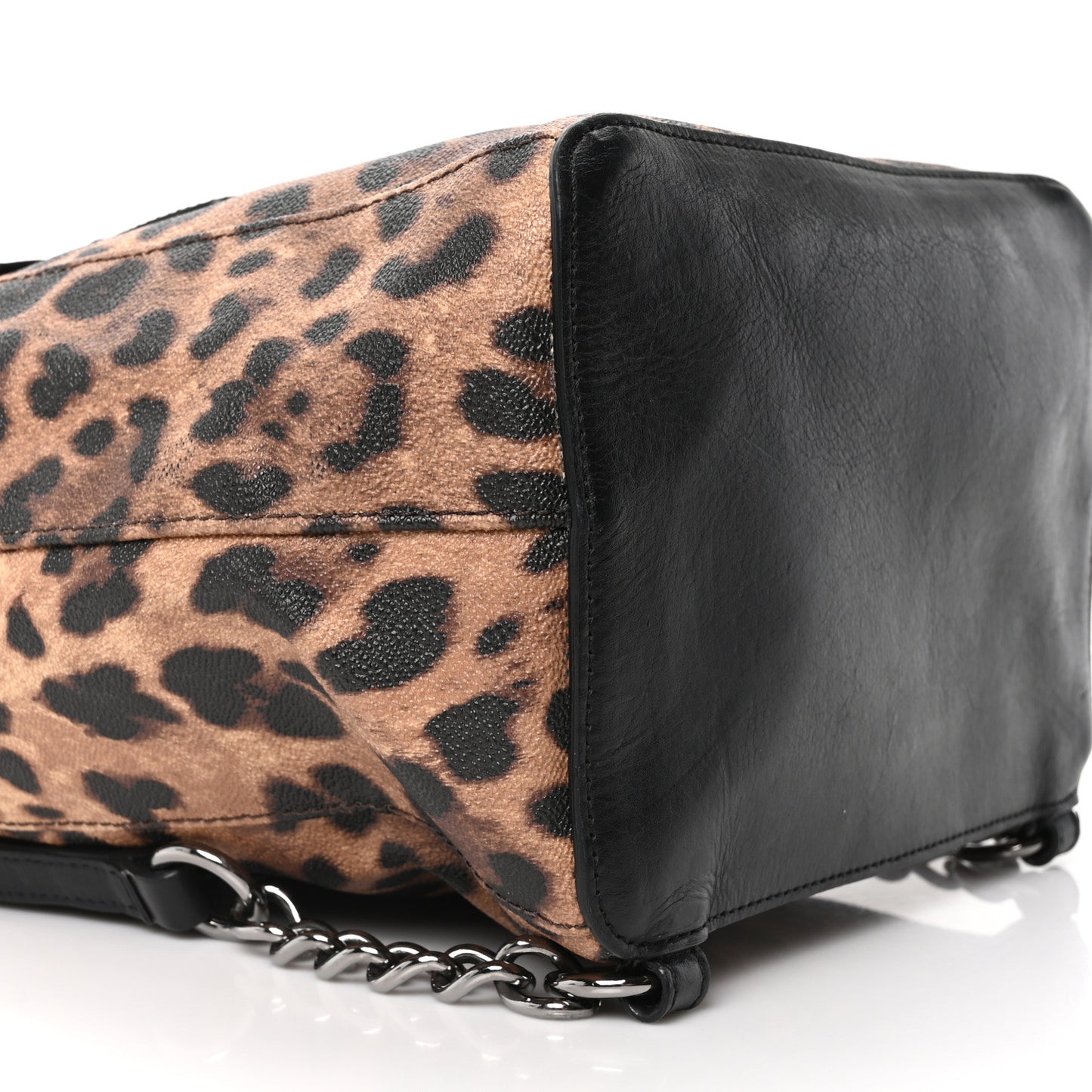 Dauphine Leopard Print Backpack Black