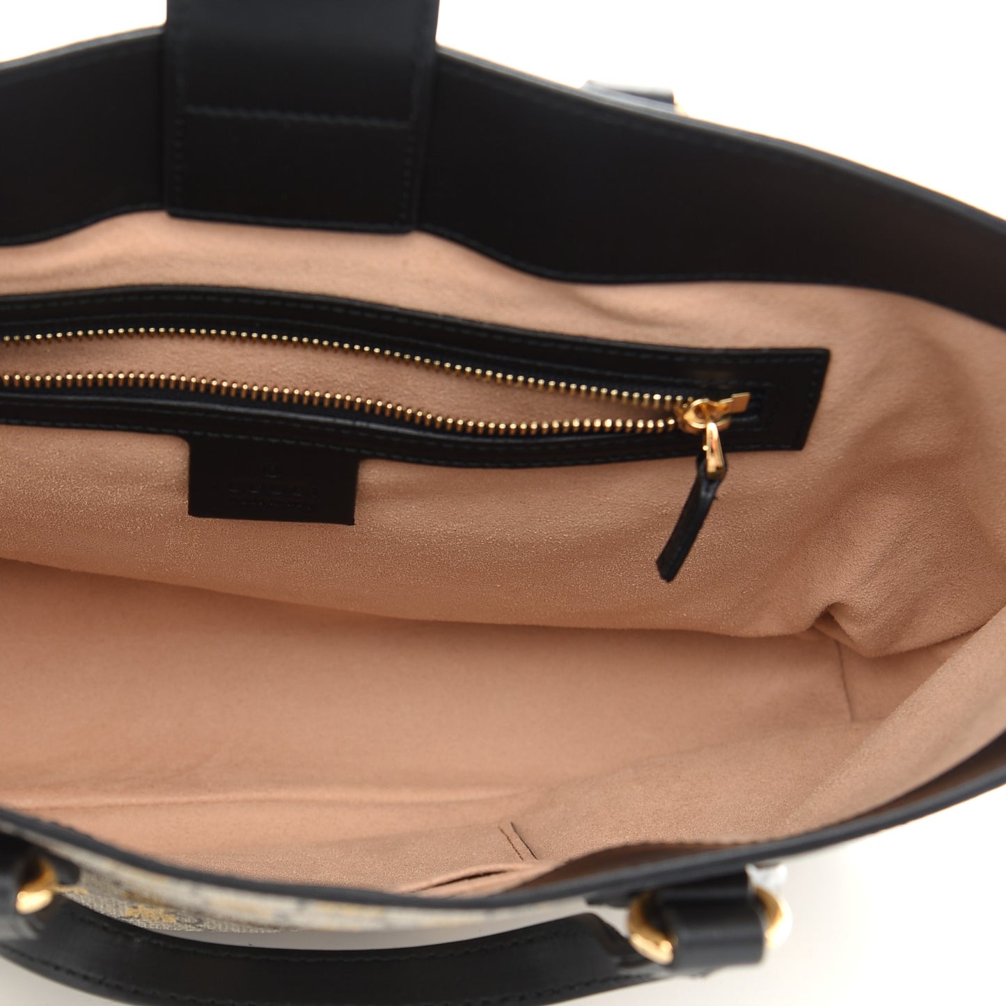 Soft GG Supreme Monogram Bees Small Crossbody Tote Beige Oro Black