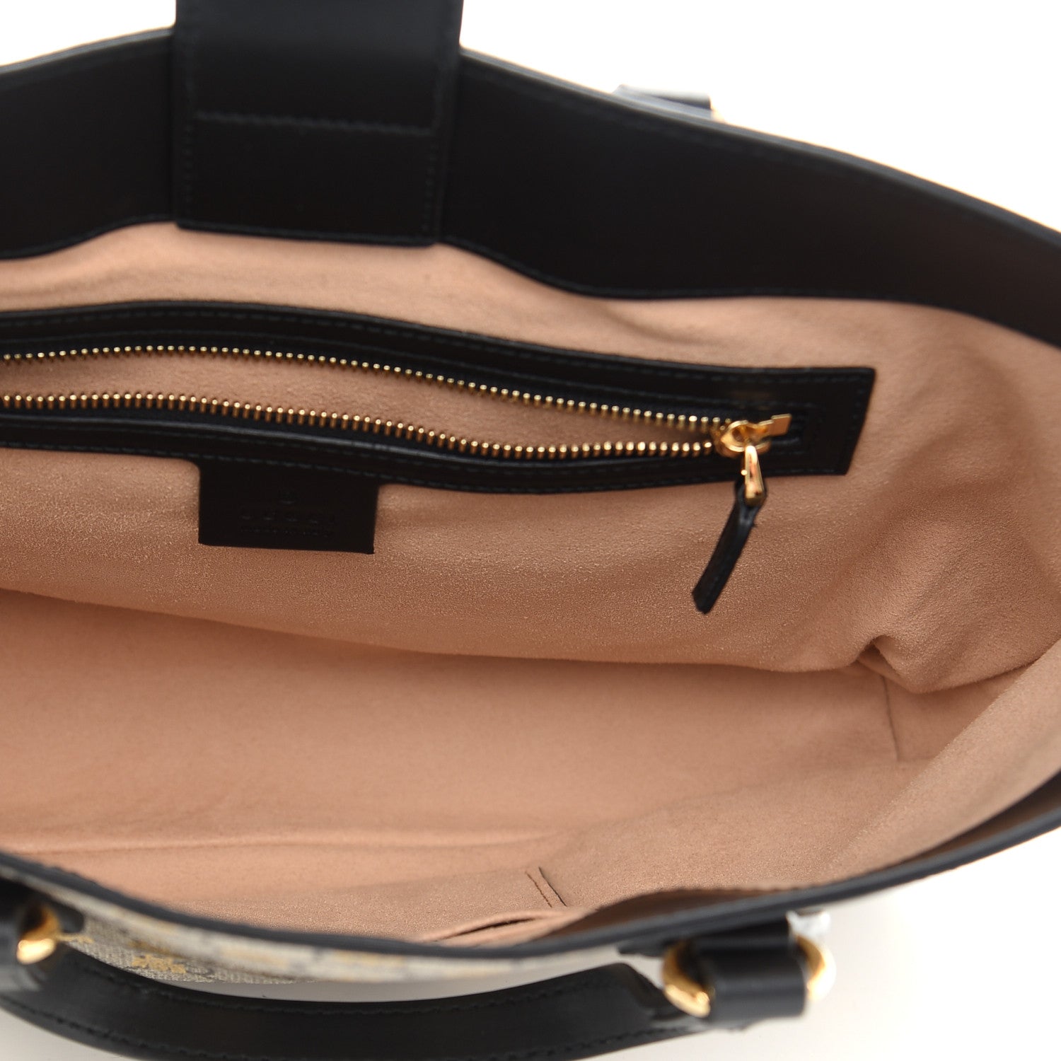 Gucci Soft GG Supreme Monogram Bees Small Crossbody Tote Beige Oro Black 5 of 9