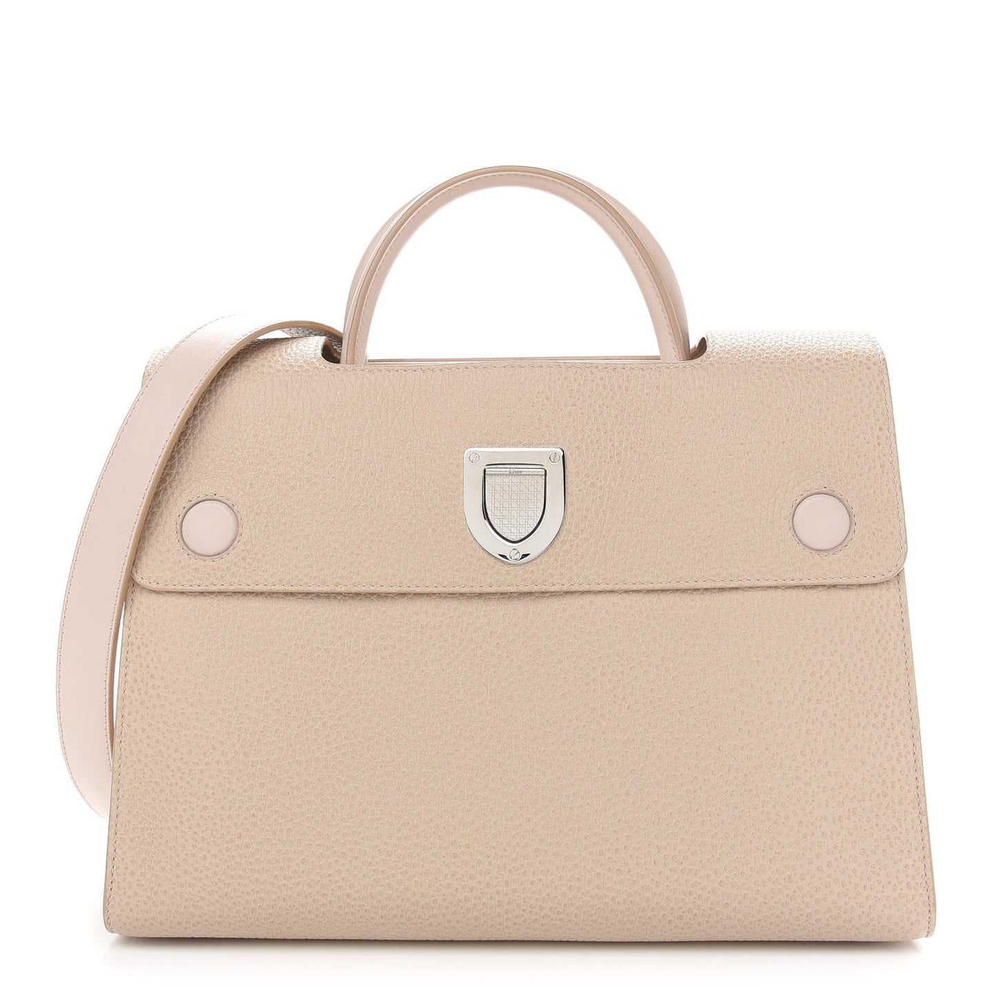 Grained Calfskin Medium Diorever Flap Tapioca