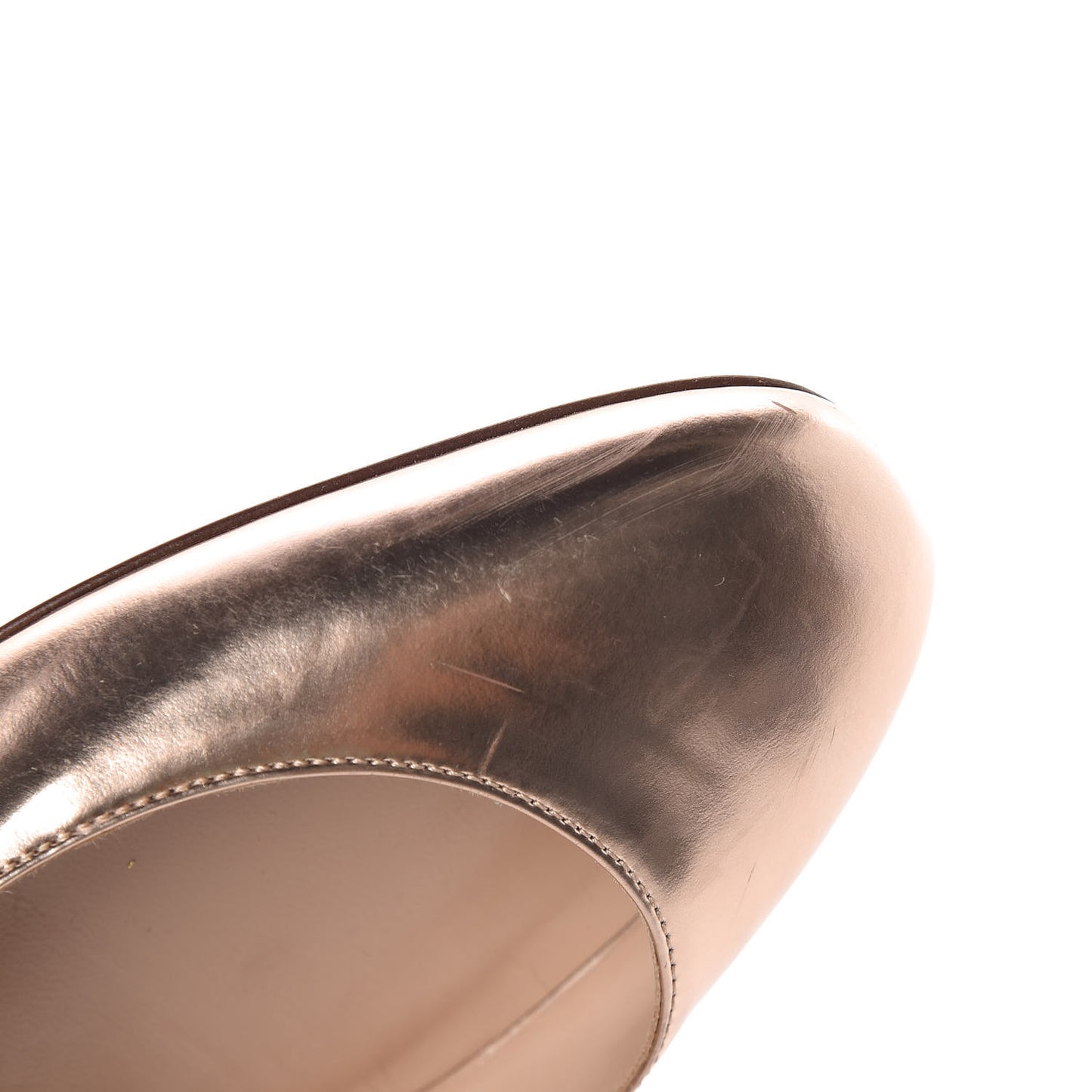Metallic Nappa Tan-Go Mary Jane 60mm Pumps 38.5 Soft Noisette