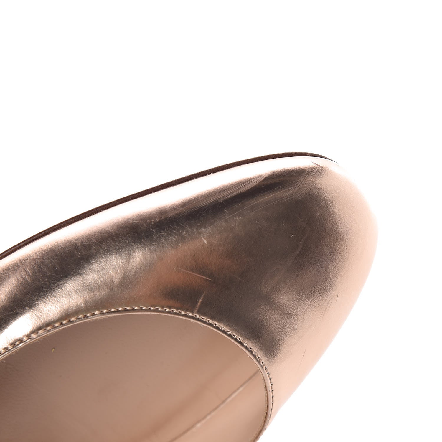 Valentino Garavani Metallic Nappa Tan-Go Mary Jane 60mm Pumps 38.5 Soft Noisette 8 of 14