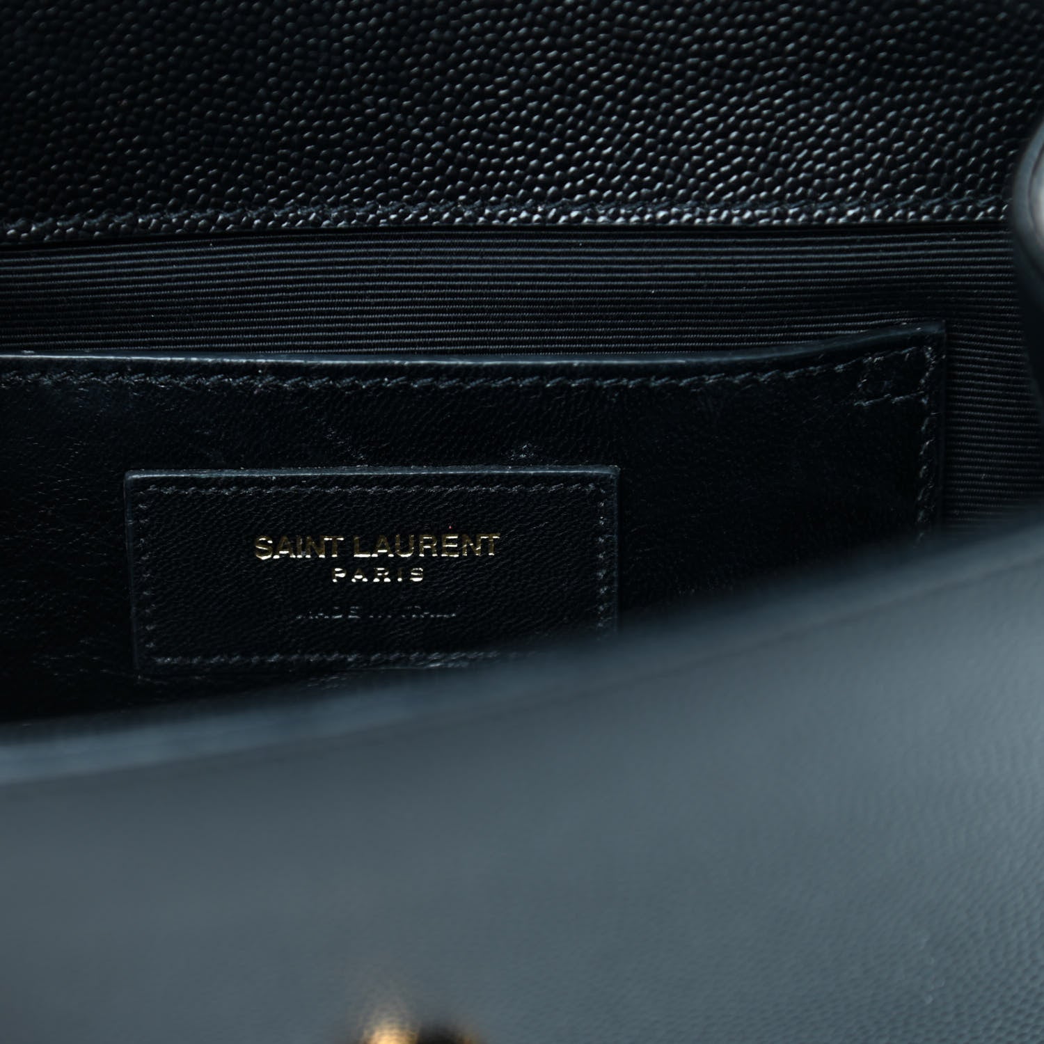 Saint Laurent Grain De Poudre Small Monogram Kate Satchel Black 6 of 10