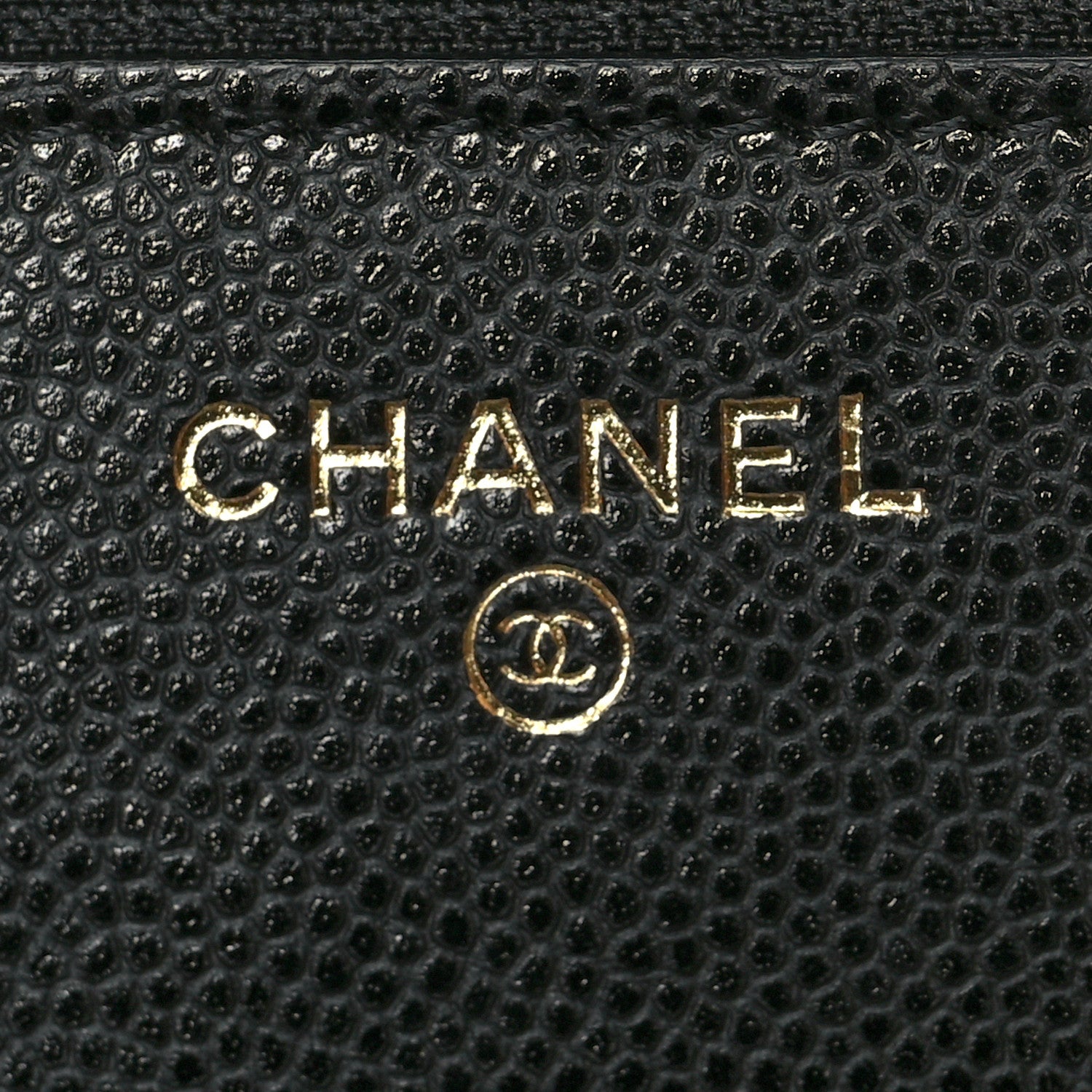 Chanel Caviar Quilted Crystal CC Wallet On Chain WOC Black 6 of 11