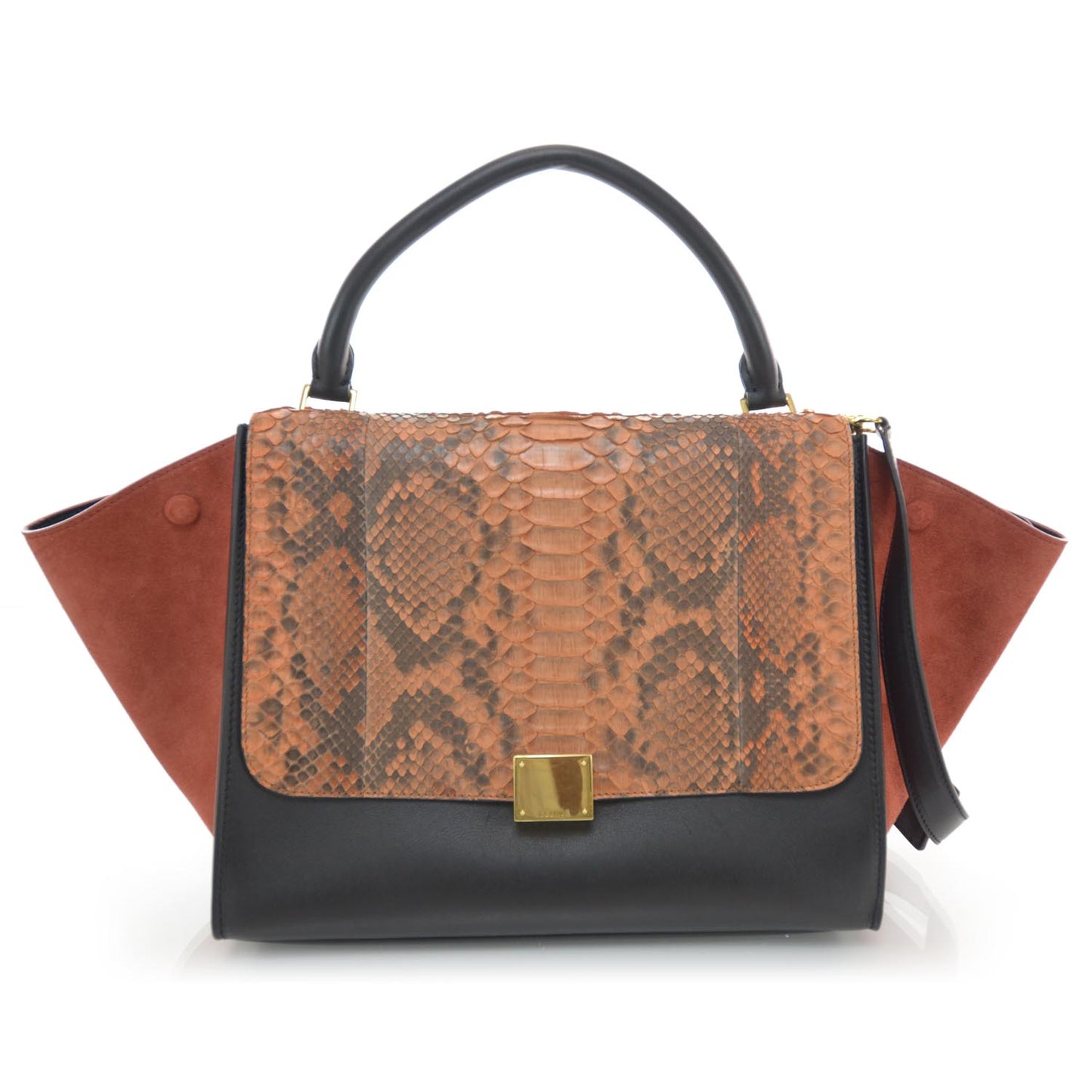 Python Suede Trapeze Blush