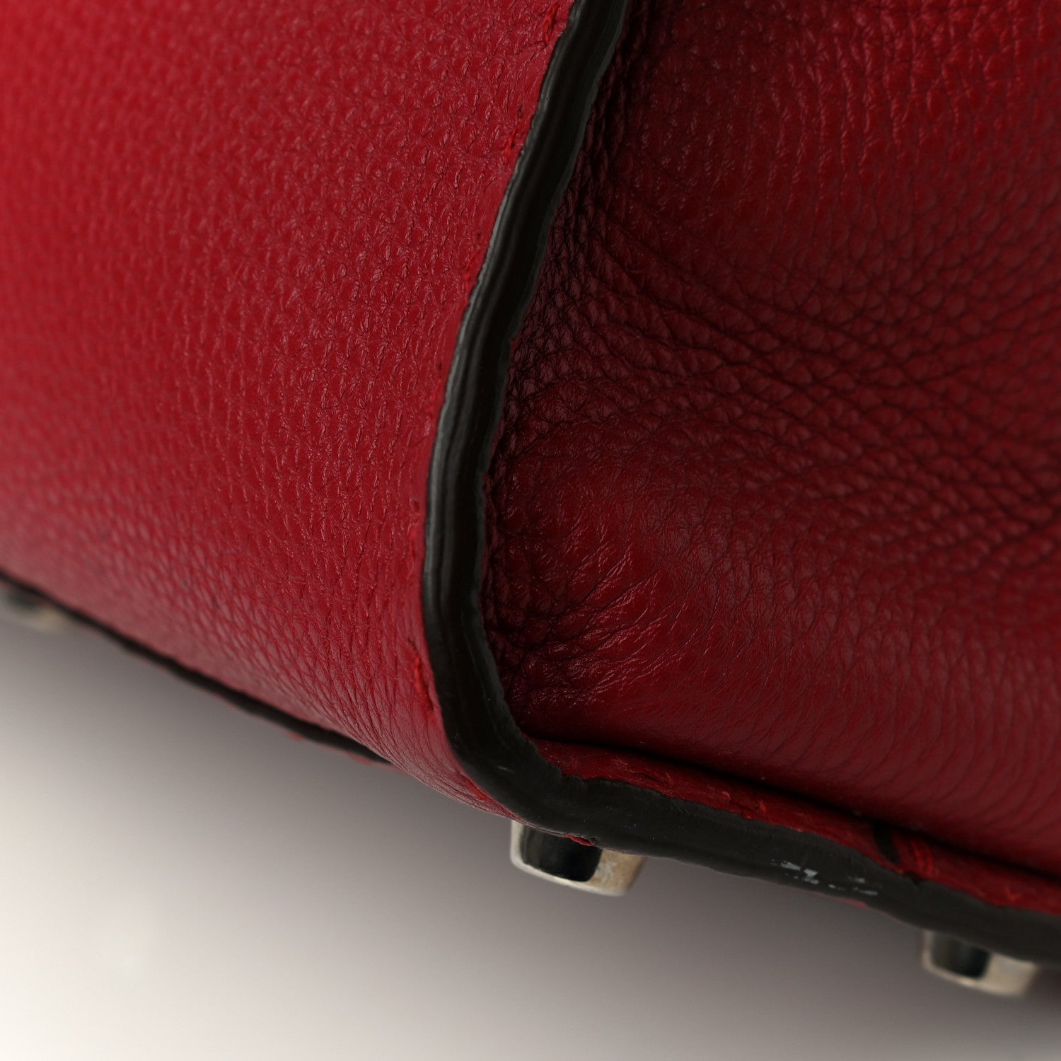 Fendi Cuoio Romano Selleria Bi-Color Medium Peekaboo Iconic Satchel Rosso Latte 14 of 18