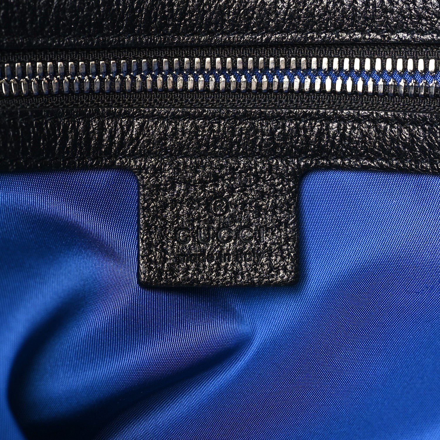 Gucci Econyl Nylon Monogram Off The Grid Utility Pocket Backpack Guilted Blue Black 6 of 9