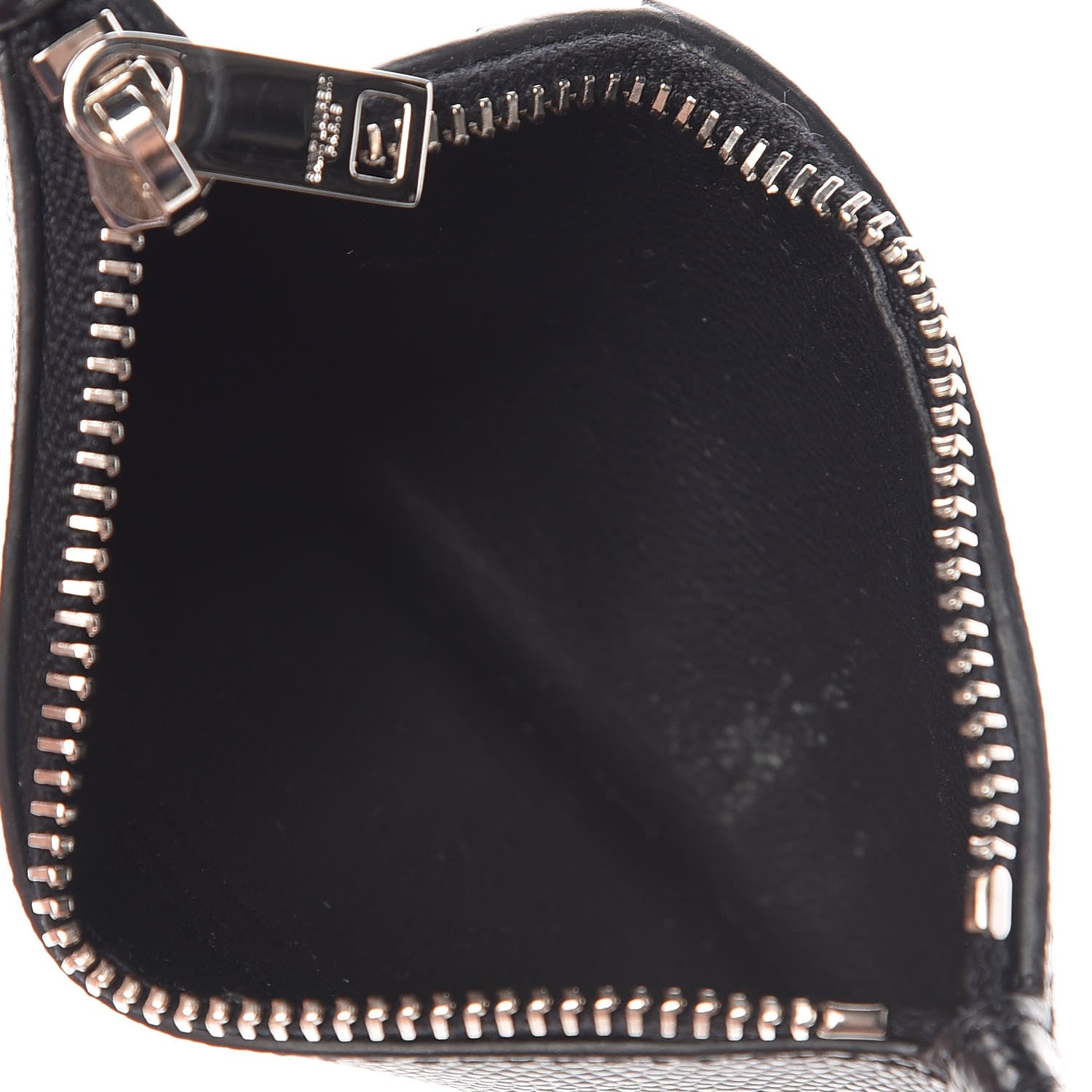 Saint Laurent Grained Calfskin 5 Fragments Zip Pouch Card Holder Black 5 of 8