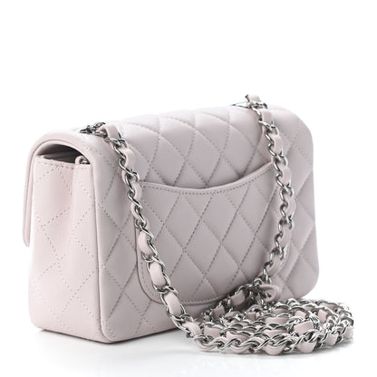 Chanel Lambskin Quilted Mini Rectangular Flap Light Purple 2 of 8