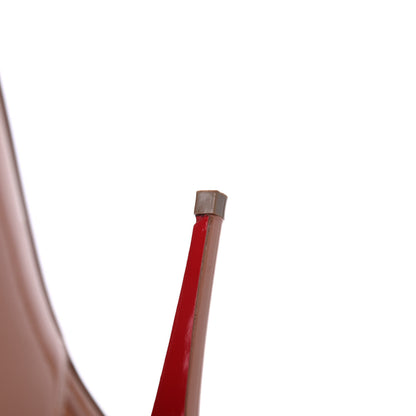 Christian Louboutin Patent Kate Sling 85 Pumps 38.5 Nude 22 of 23
