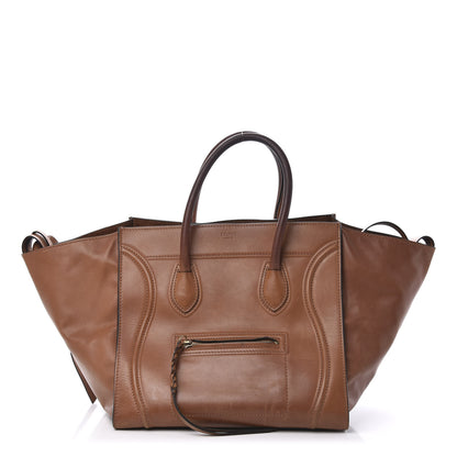 Celine Natural Calfskin Medium Phantom Luggage Tan 1 of 16