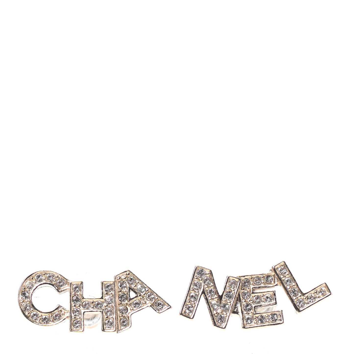Crystal Pearl Signature Stud Earrings Gold